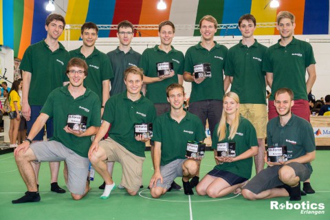 ER-Force beim RoboCup in Brasilien.